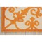 Homeroots 8 x 11 ft. Orange Medallion Indoor & Outdoor Area Rug 384756 - alternate 4